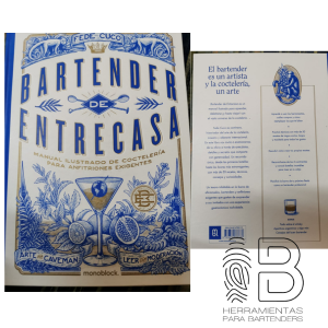 Libro: Bartender Entrecasa Manual Ilustrado de coctelería autor Fede Cuco Autografiado