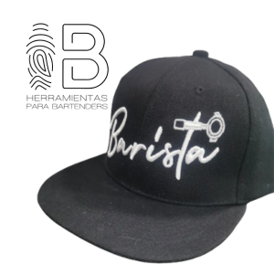 Gorra Plana Negra Barista