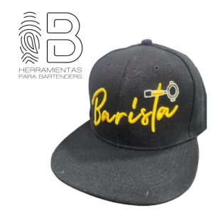 Gorra Plana Barista bordado amarillo